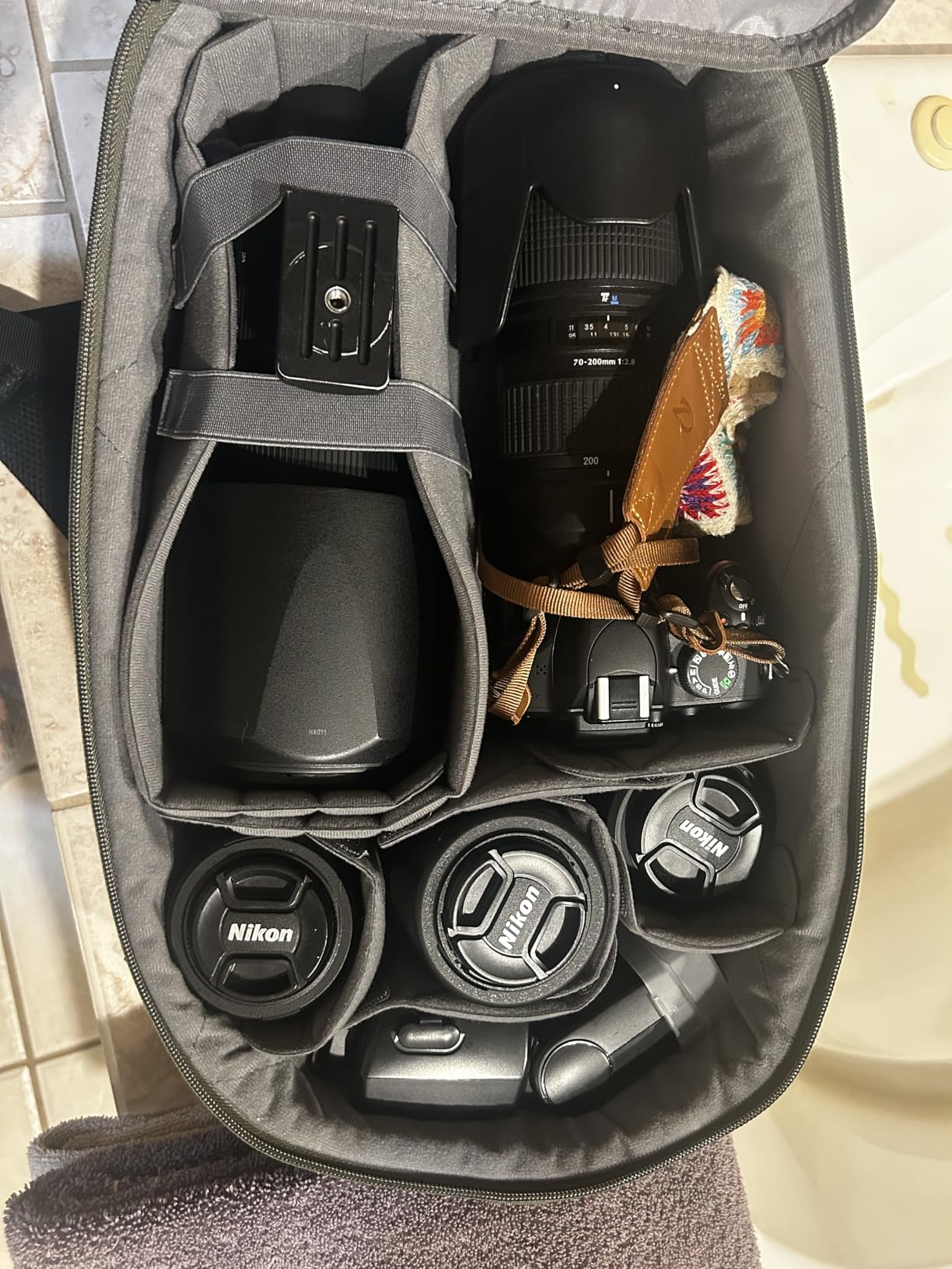 Dslr Camera Side Bag 15-15.6 22L 10 (Black) K&F Concept - K&F CONCEPT